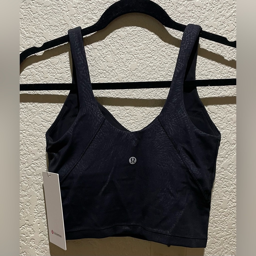 NWT Lululemon Align Tank Top Light Support A/B Cup Size 4 Ripple emboss Black - Picture 9 of 12